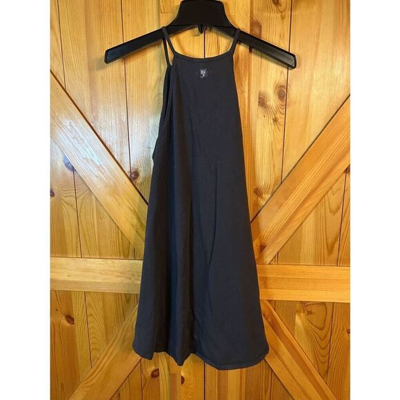 Billabong  Dark Gray High Neck Boho Spaghetti Strap Tank Top Size Small (8931) - Picture 5 of 5